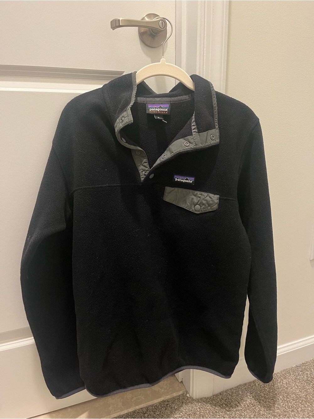 Patagonia Black Fleece Snap-T Pullover